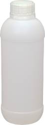 Бутыль пластиковая с пробкой, 1 л, белый [ПБ 1-60]