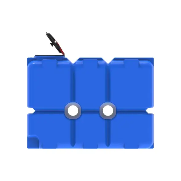 Емкость ST 2000л под плотность до 1.5 г/см3 с откидной крышкой синяя