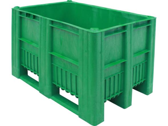 Крупногабаритный сплошной пластиковый контейнер BoxPallet, 1200х800х740 мм, зеленый [C-Box 1208 S (740)] 