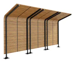 Навес «Кайлас» одинарный закрытый