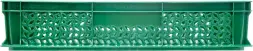 Ящик пластиковый перфорированный, 600x400x120 мм, 22 л, зеленый [704.02.02 м]