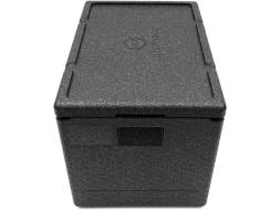 Термобокс пенополипропиленовый с крышкой STP PRO, 600х400х400 мм, 60 л, 55 кг/м3, серый