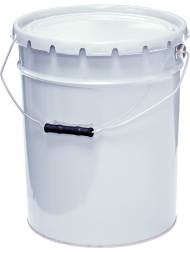 Ведро металлическое, 20 л, крышка-корона, белый [2133]