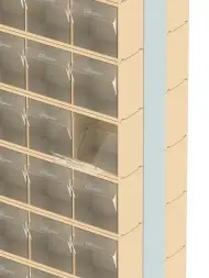 Стойка бежевая двусторонняя напольная Стелла-техник 406-00-10-03-B