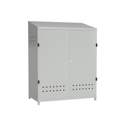 Шкаф для хранения 2 пропановых баллонов (металл 1,2 мм) [12939]