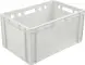Ящик пластиковый сплошной Е3 (евроформат), 600x400x300 мм, 61 л, белый [210]