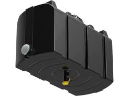 Бак пластиковый для летнего душа с подогревом, 200 л, черный [Бак R 200 c подогревом]