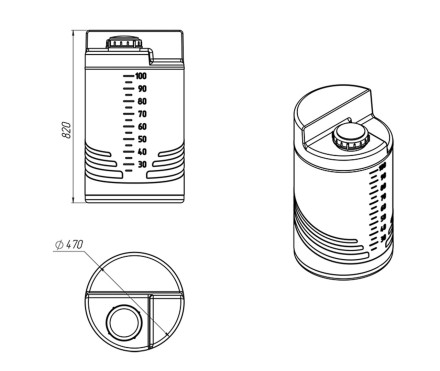 Емкость дозировочная 100 литров