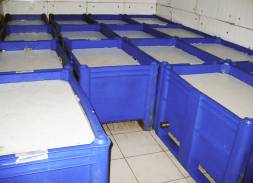 Гнет пластиковый 1120х670х10 мм для крупногабаритных контейнеров BoxPallet, белый [800]