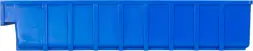 Контейнер полочный пластиковый, 500x185x100 мм, 9.25 л, синий [6004]
