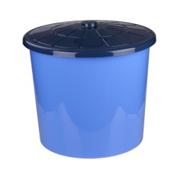 Бак пластиковый универсальный 75 л, с крышкой, синий