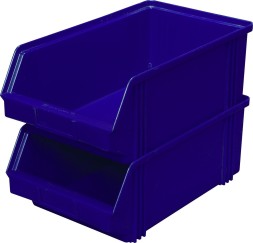 Ящик (лоток) для склада 400x230x150 мм, арт. 7963, PP, штабелируемый