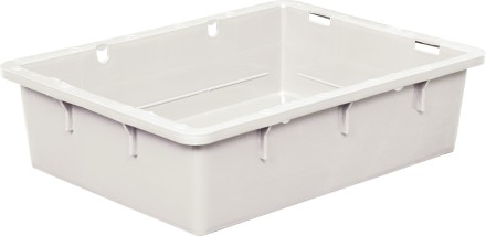 Ящик сырково-творожный без крышки 306, 532х400х141 мм, белый морозостойкий