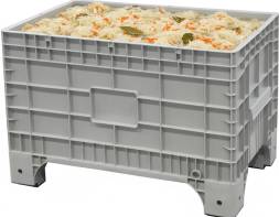 Крупногабаритный пластиковый контейнер Big Box на ножках, 1017х636х673 мм, серый [B-Box 1065 Mini серый]