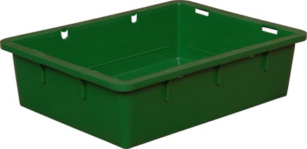 Ящик сырково-творожный без крышки 306, 532х400х141 мм, зелёный