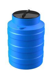Емкость пластиковая V 100 литров, для воды, жидкостей и топлива, синяя