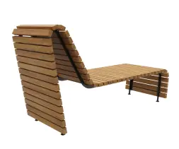 Парковый лежак 2 1,4 м (композит)