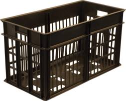 Ящик пластиковый перфорированный, 660х340х360 мм, черный [301]