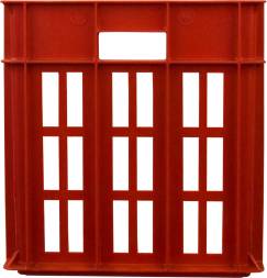 Ящик пластиковый перфорированный, 660х340х360 мм, черный [301]